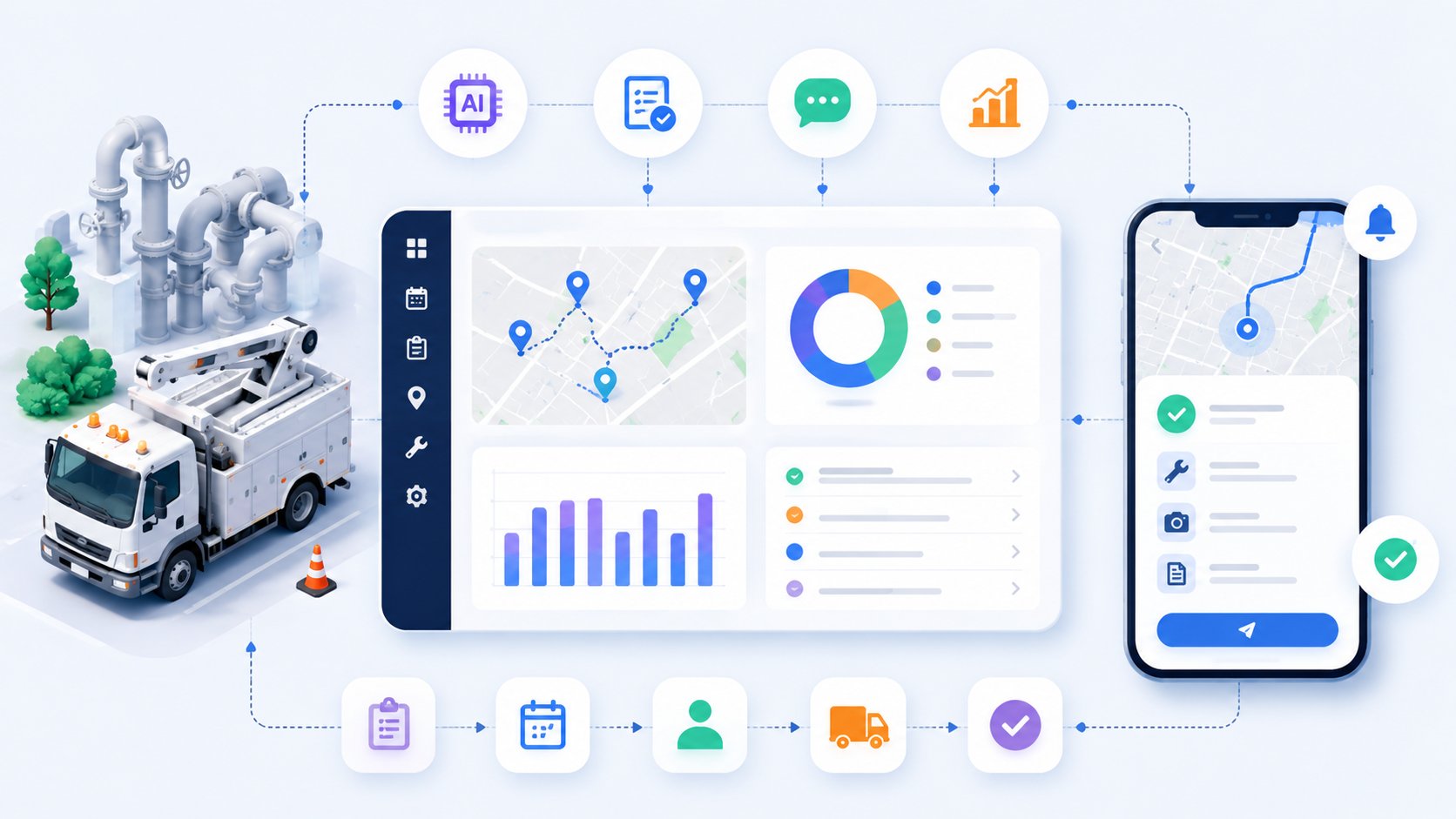 Custom Field Service Software: Unifying Operations with an AI Agent Layer